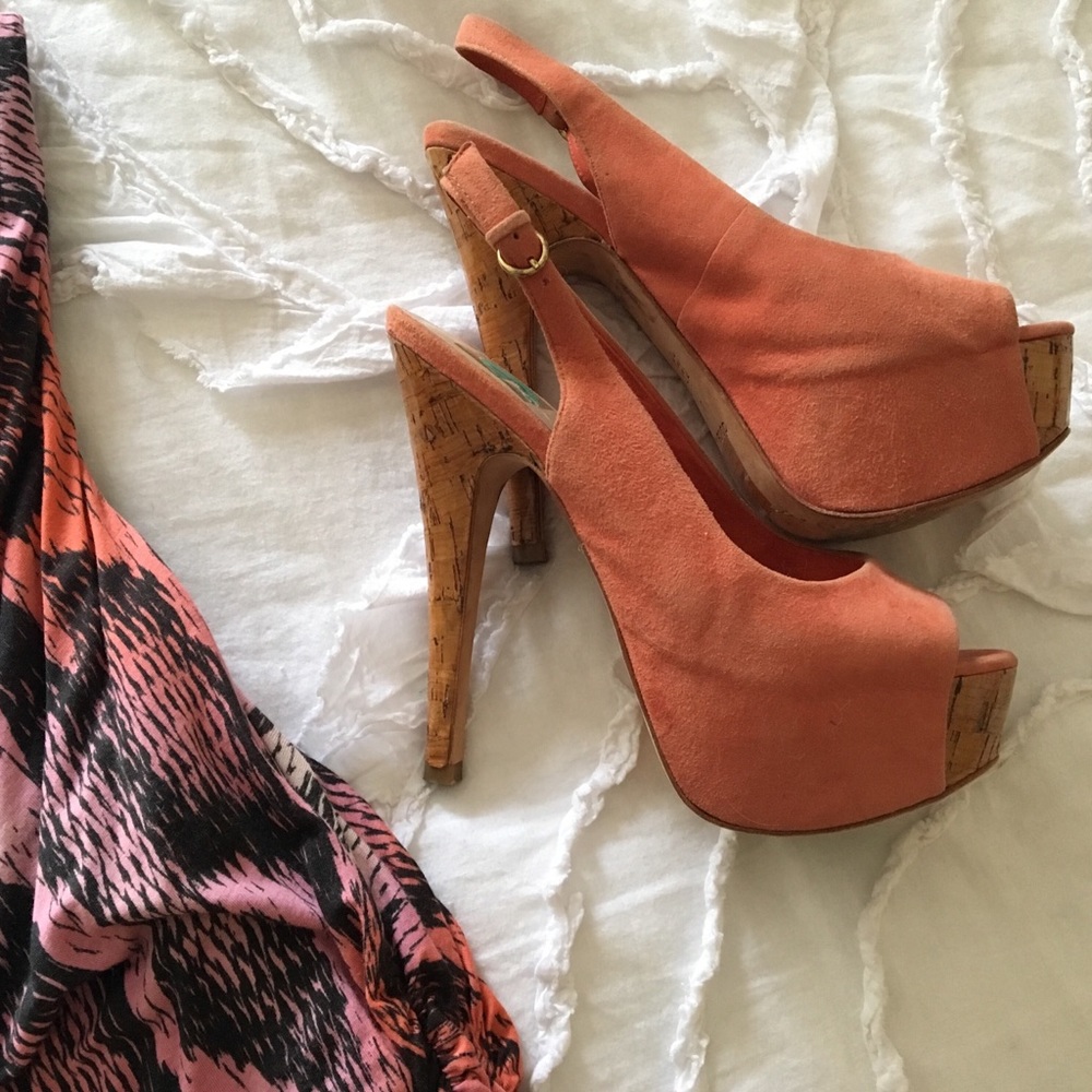 Dolce Vita Suede Platform Slingbacks